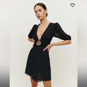 Reformation Cressida dress in black